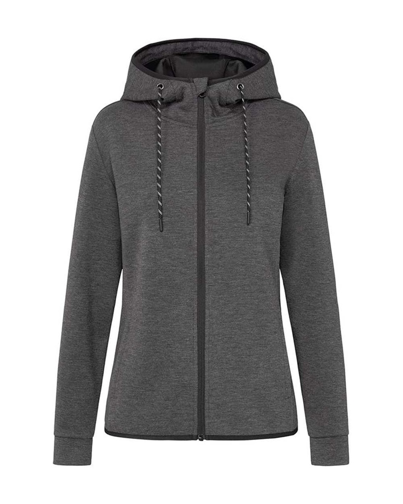 Damska kurtka scuba S5940 - Anthra Heather