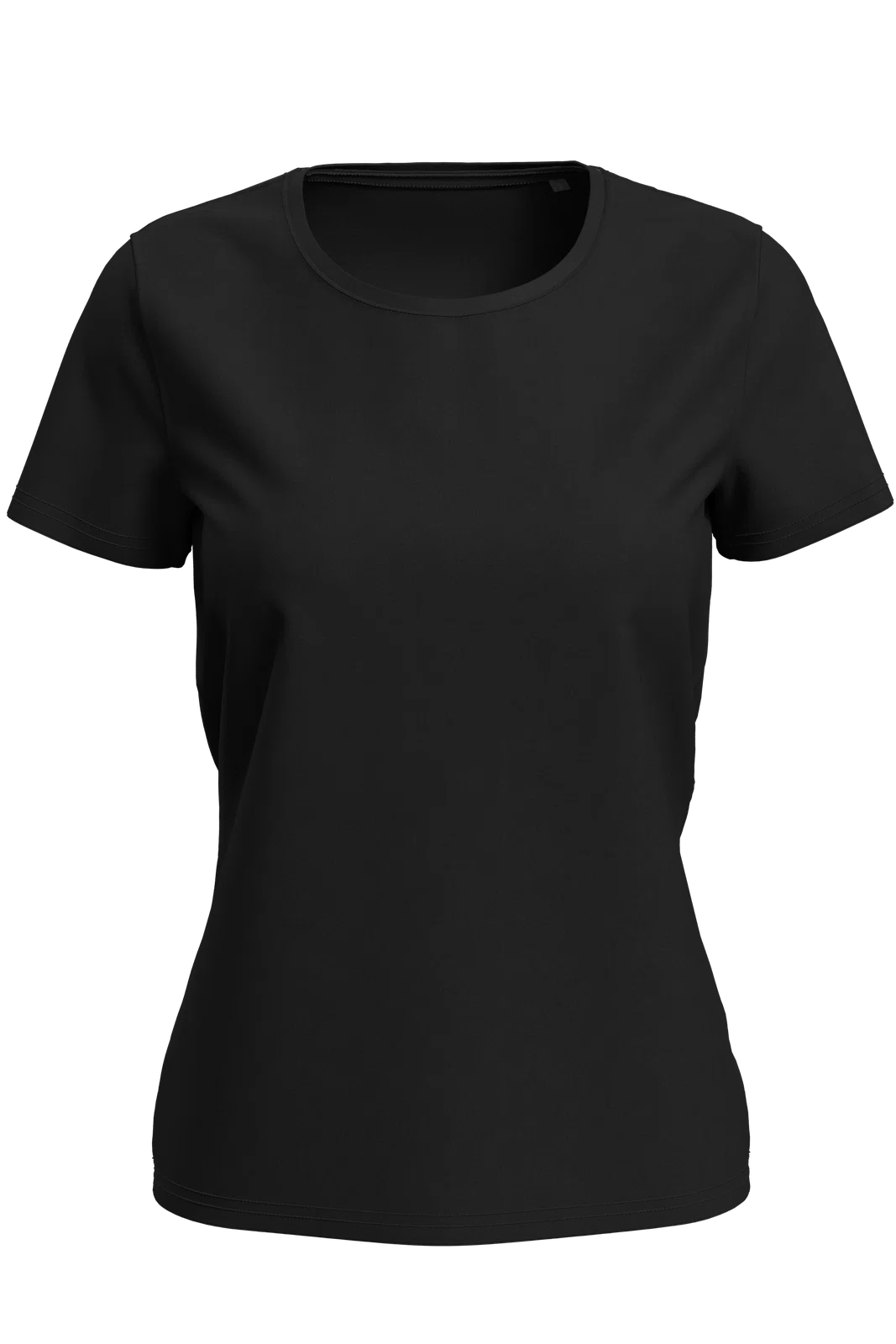 T-shirt Damski Klasyczny S7600 - Black Opal