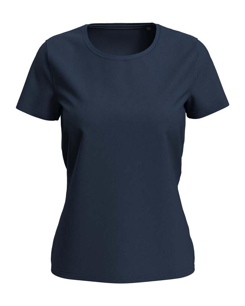 T-shirt Damski Klasyczny S7600 - Blue Midnight