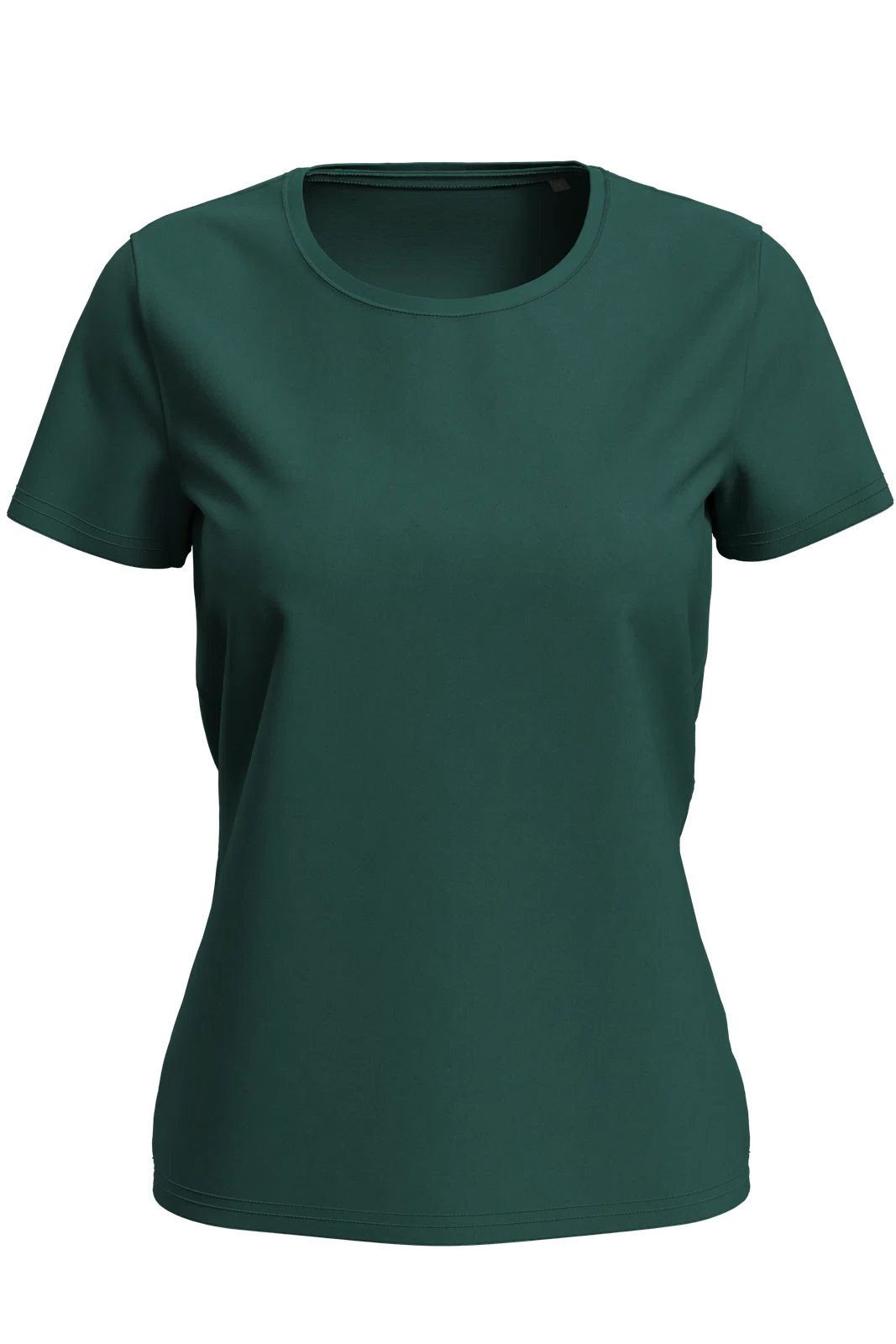 T-shirt Damski Klasyczny S7600 - Bottle Green
