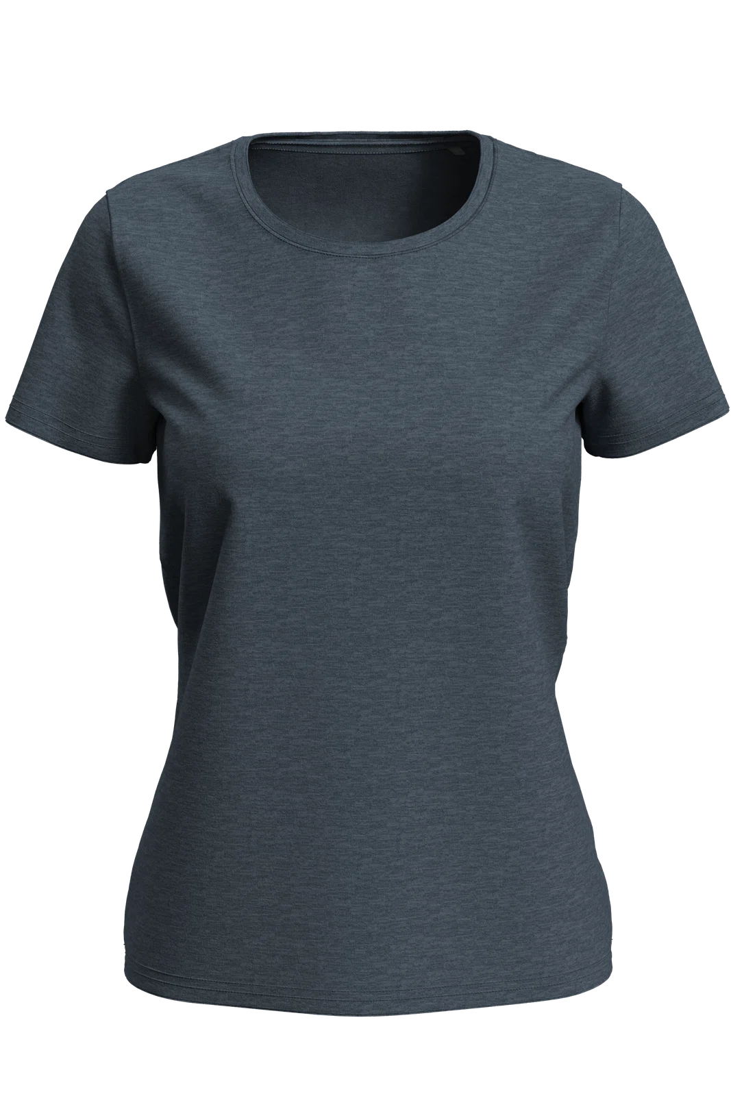 T-shirt Damski Klasyczny S7600 - Dark Denim Heather