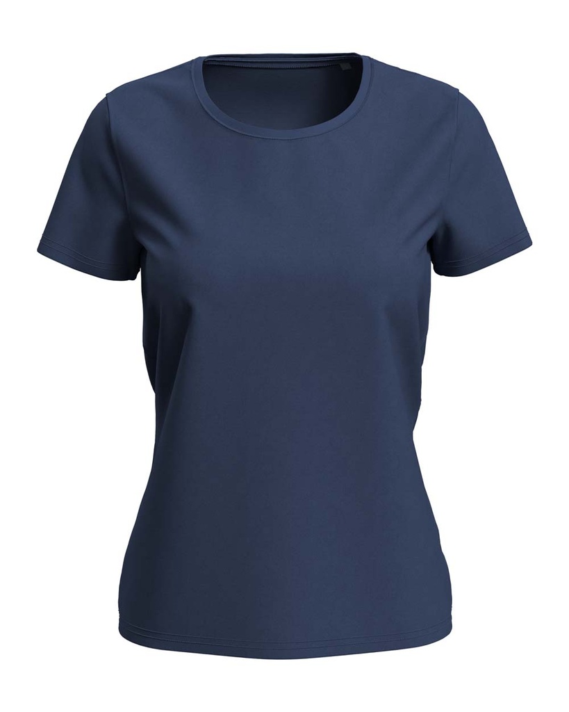 T-shirt Damski Klasyczny S7600 - Navy Blue