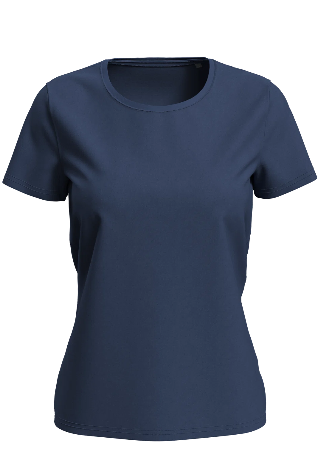 T-shirt Damski Klasyczny S7600 - Navy Blue