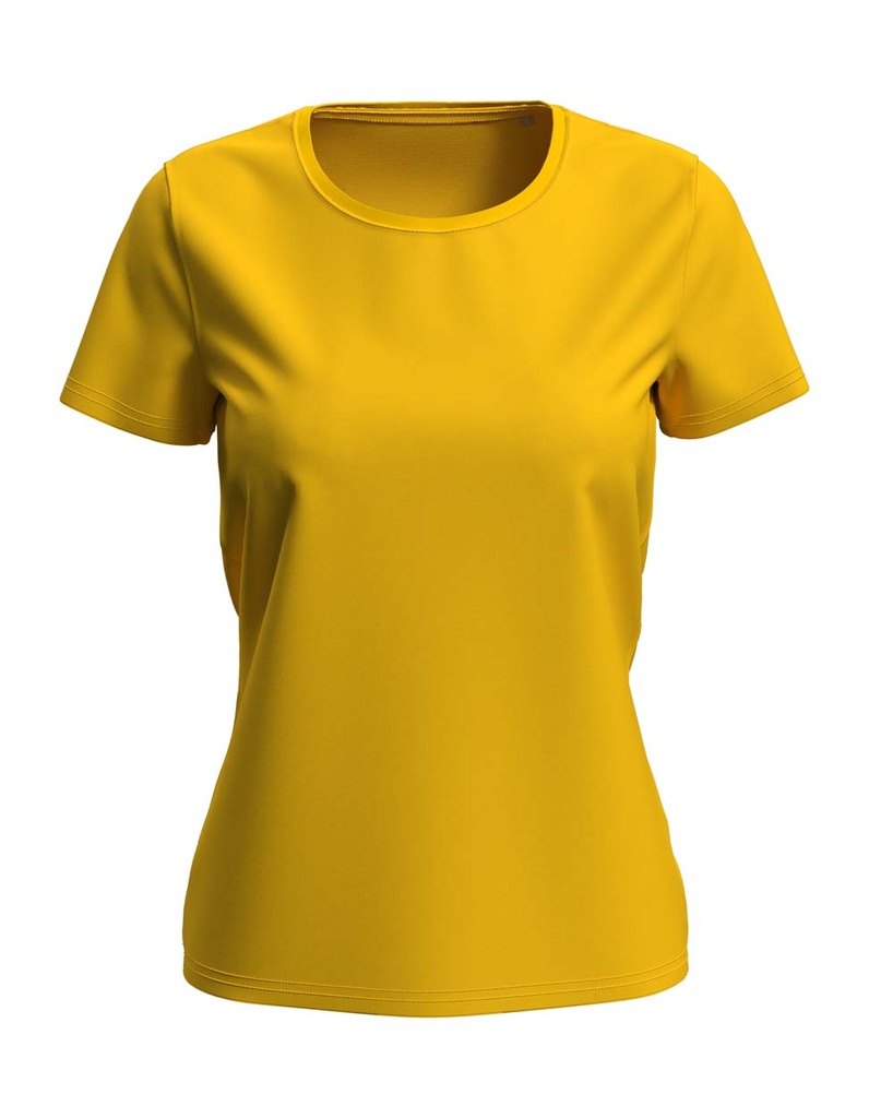 T-shirt Damski Klasyczny S7600 - Sunflower Yellow