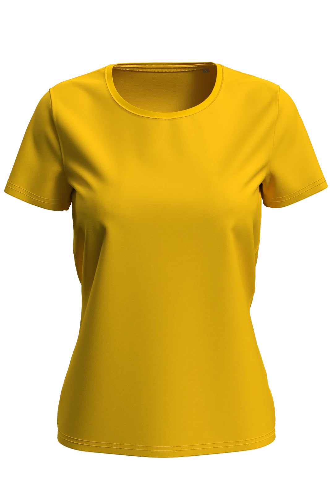T-shirt Damski Klasyczny S7600 - Sunflower Yellow