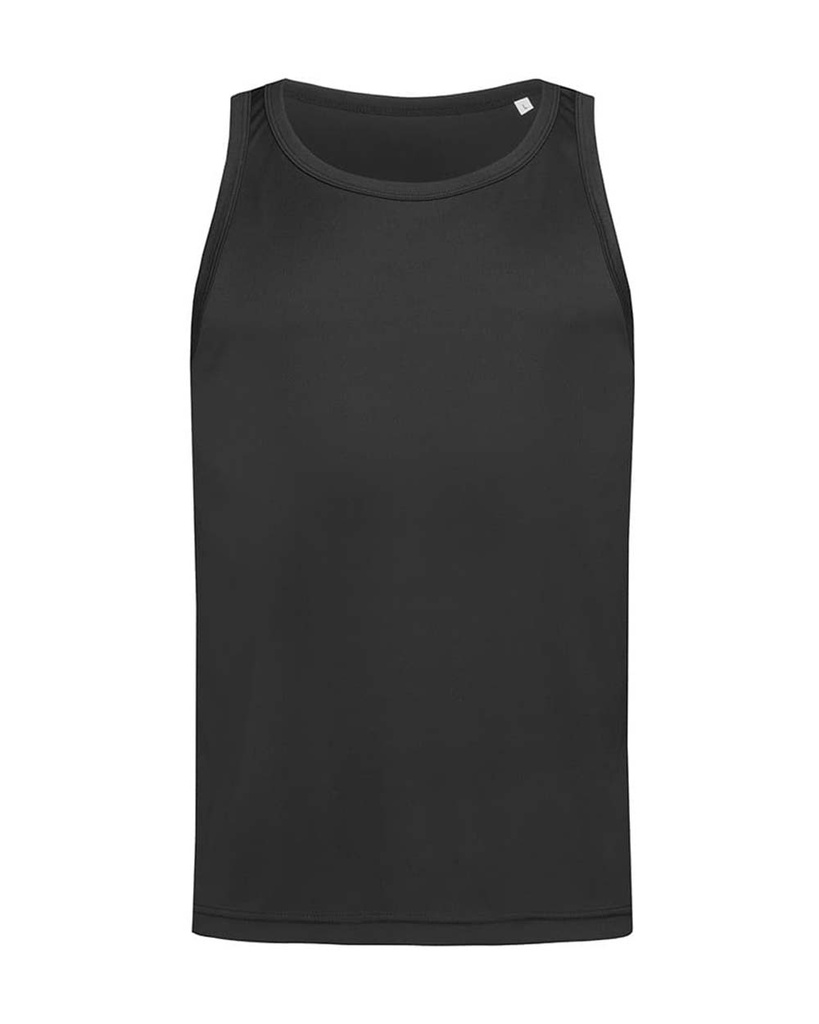 Top Sportowy Dopasowany Bez Rękawów Odprowadzający Wilgoć S8010 - Black Opal