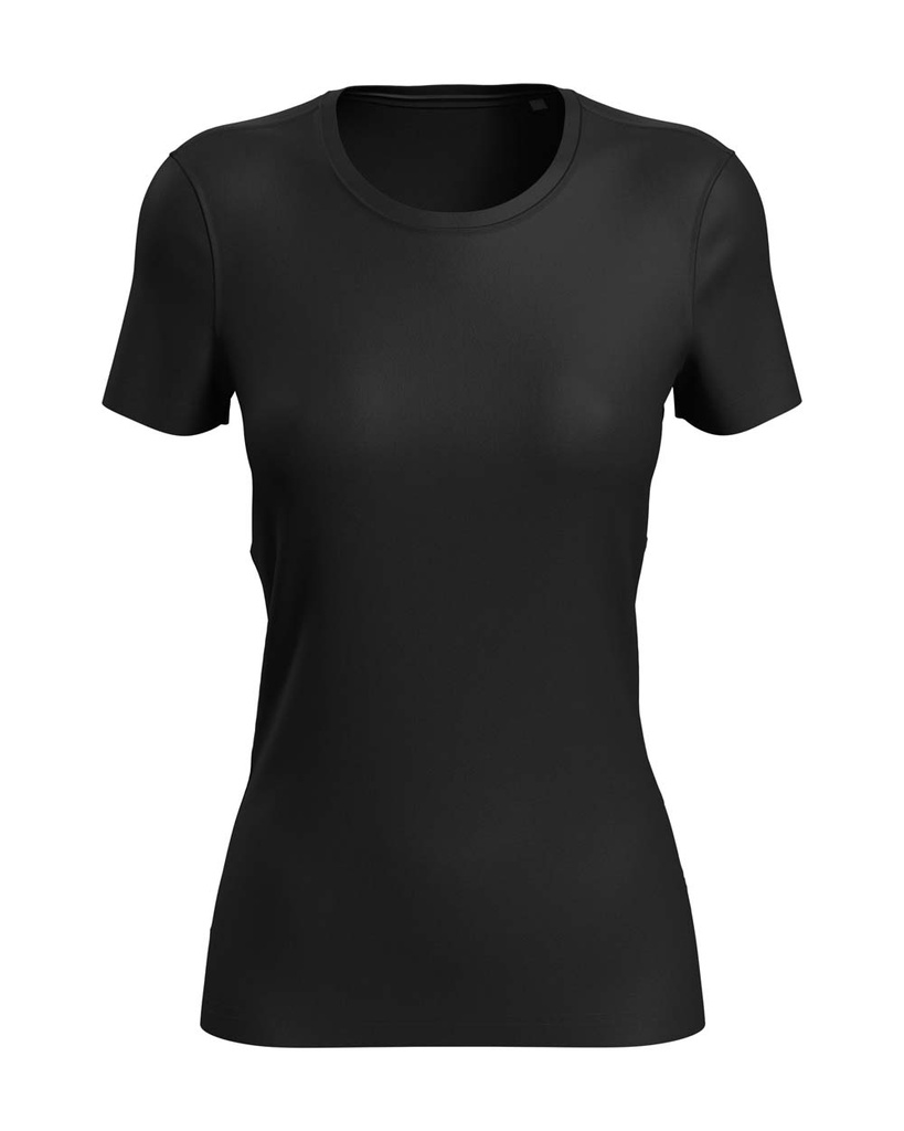 Koszulka Damska Sportowa Odprowadzajaca Wilgoc S8100 - Black Opal