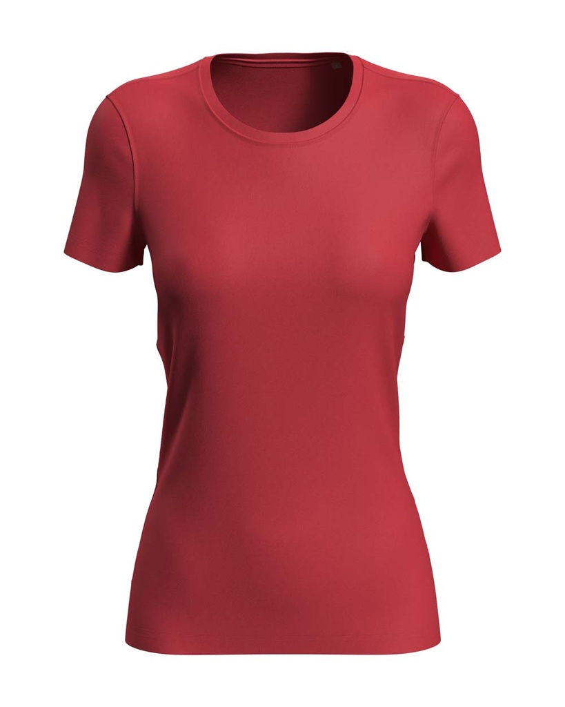 Koszulka Damska Sportowa Odprowadzajaca Wilgoc S8100 - Crimson Red