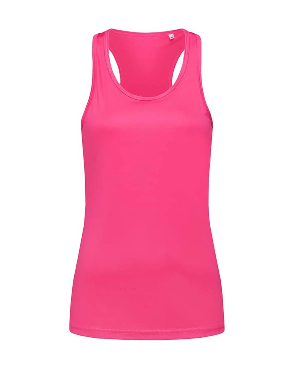 Top Damski Slim Bez Rekawow Sportowy Odprowadzajacy Wilgoc S8110 - Sweet Pink