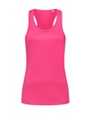 Top Damski Slim Bez Rekawow Sportowy Odprowadzajacy Wilgoc S8110 - Sweet Pink