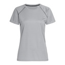 Koszulka sportowa damska S8130 - Silver Grey