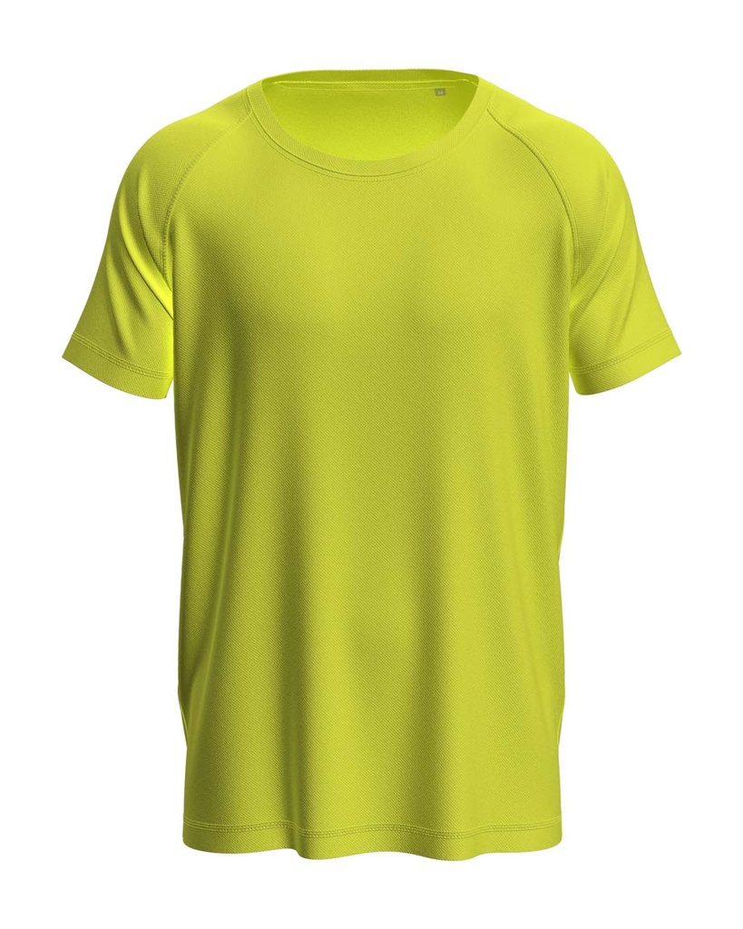 Koszulka Sportowa Raglanowa Odprowadzajaca Wilgoc S8410 - Cyber Yellow