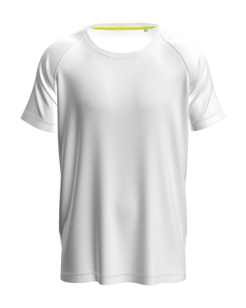 Koszulka Sportowa Raglanowa Odprowadzajaca Wilgoc S8410 - White
