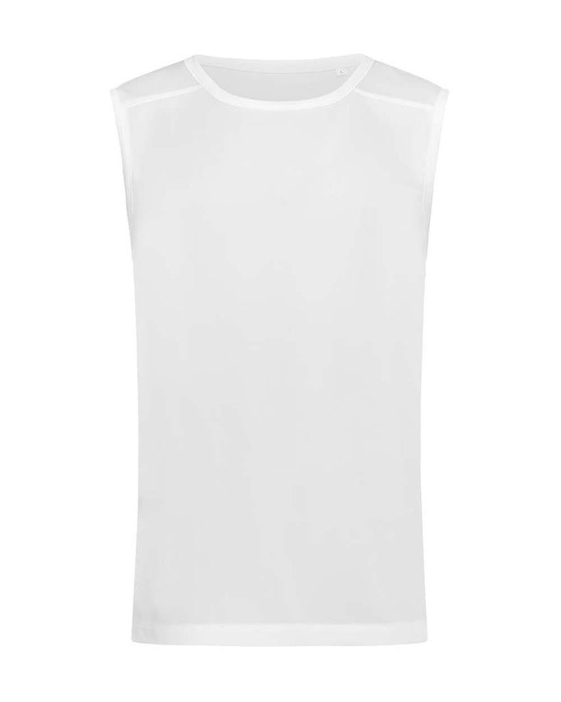 Koszulka siateczkowa bez rekawow S8440 - White