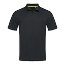 Koszulka Polo Meska Siateczkowa S8450 - Black Opal