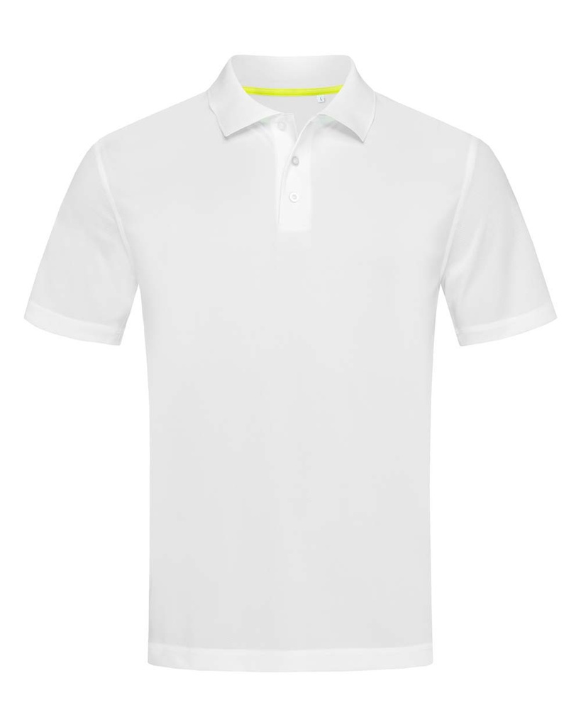 Koszulka Polo Meska Siateczkowa S8450 - White