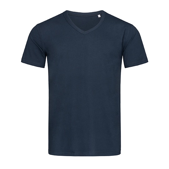 T-shirt klasyczny V-neck S9010 - Marina Blue