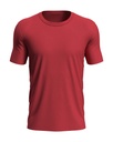 T-shirt męski slim S9020 - Crimson Red