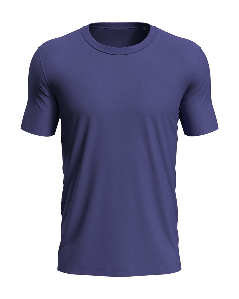 T-shirt Meski Slim Bawelniany S9020 - Deep Lilac