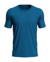 T-shirt Meski Slim Bawelniany S9020 - King Blue