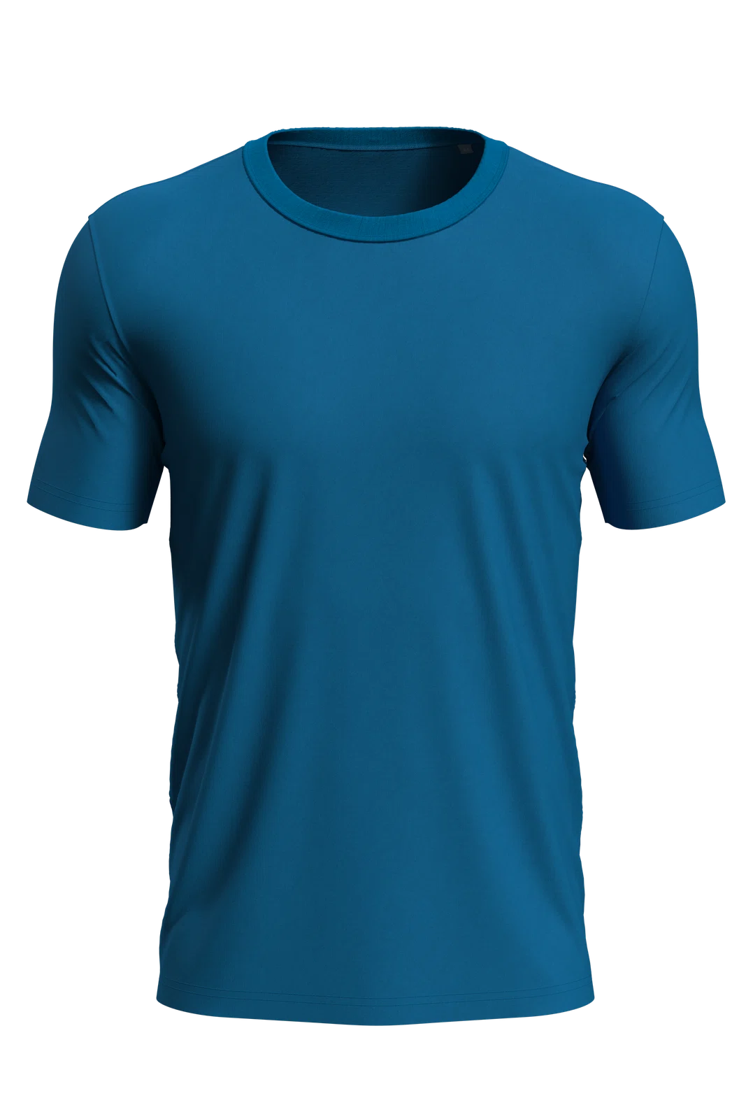 T-shirt Meski Slim Bawelniany S9020 - King Blue