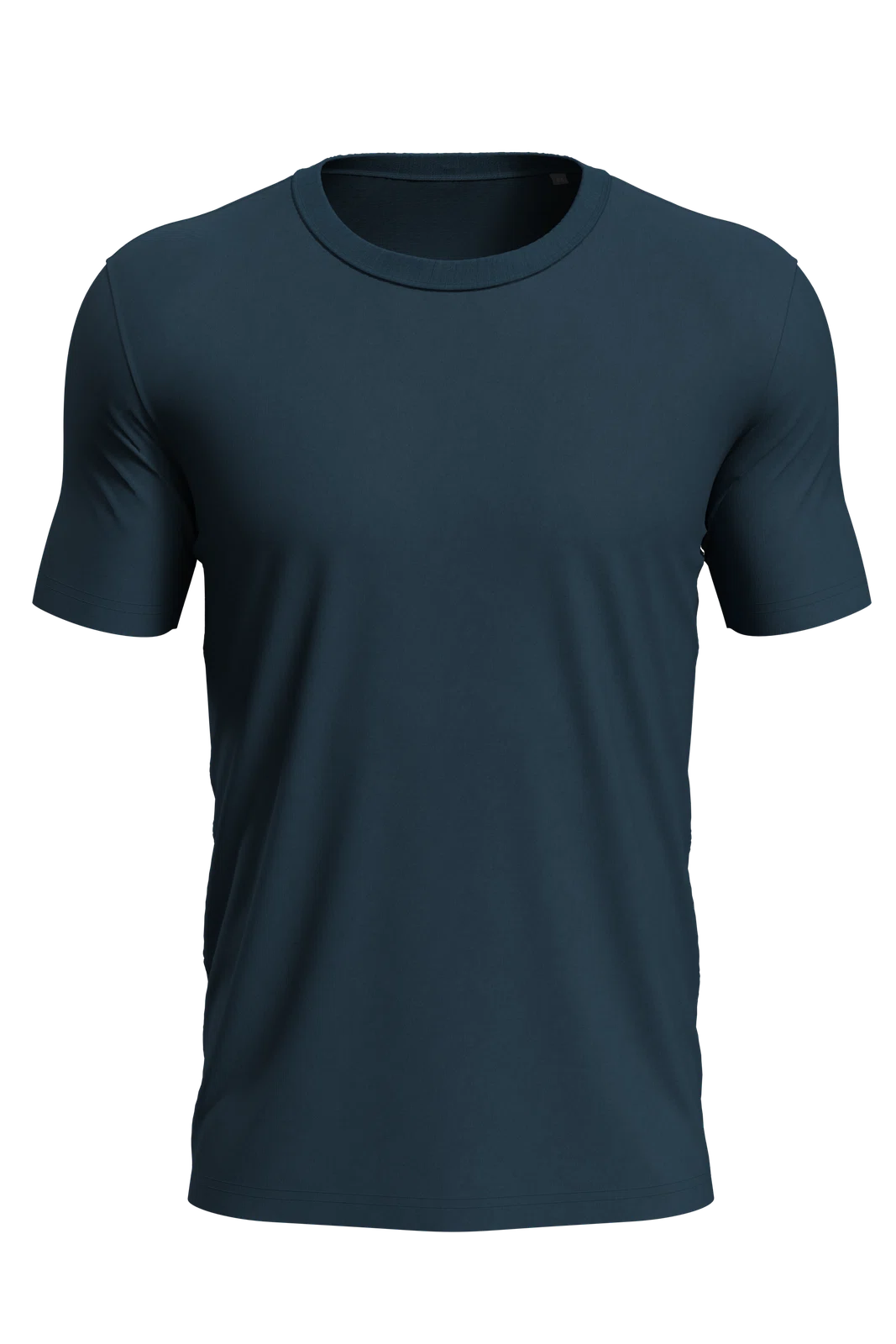 T-shirt Meski Slim Bawelniany S9020 - Marina Blue