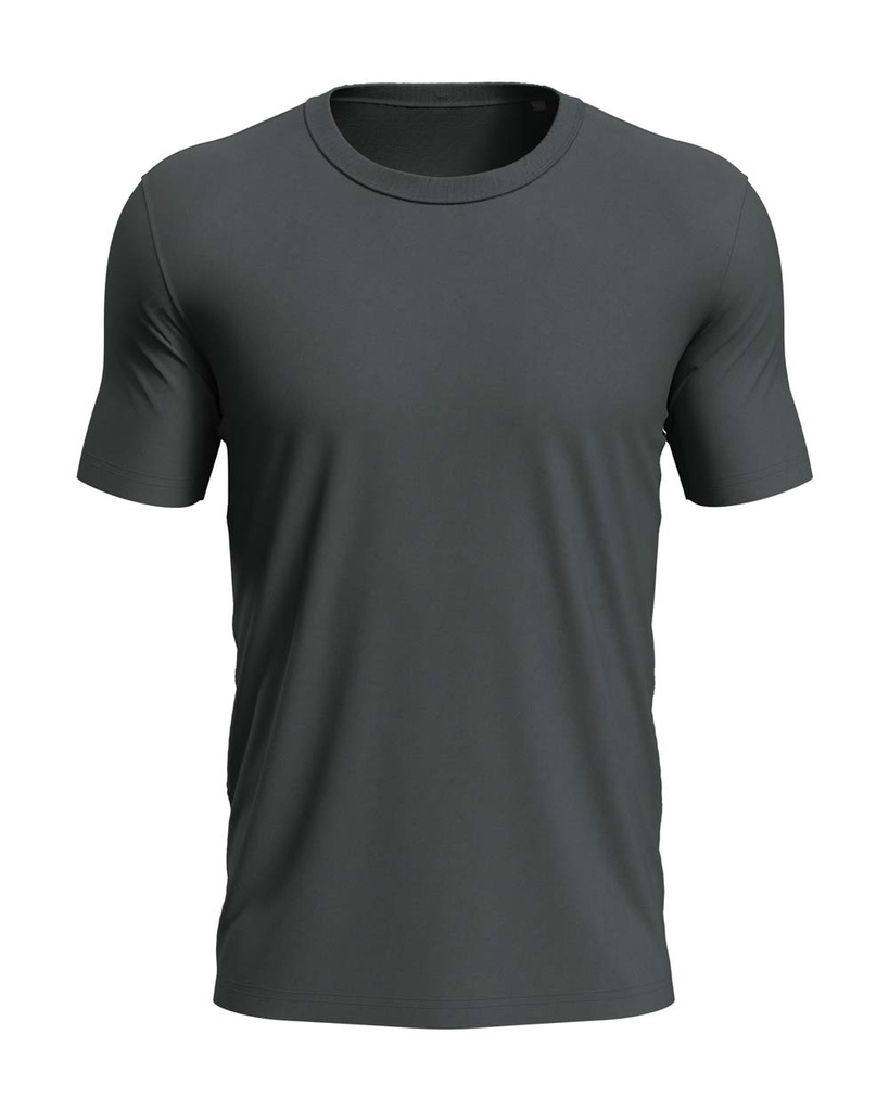 T-shirt męski slim S9020 - Slate Grey (Solid)