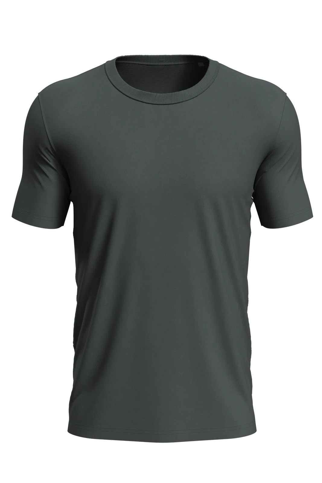 T-shirt Meski Slim Bawelniany S9020 - Slate Grey (Solid)