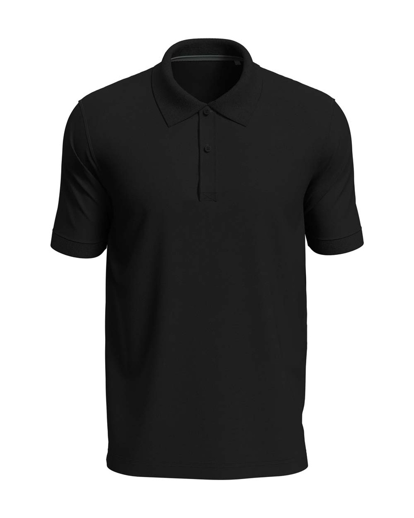 Koszulka polo meska regular S9050 - Black Opal