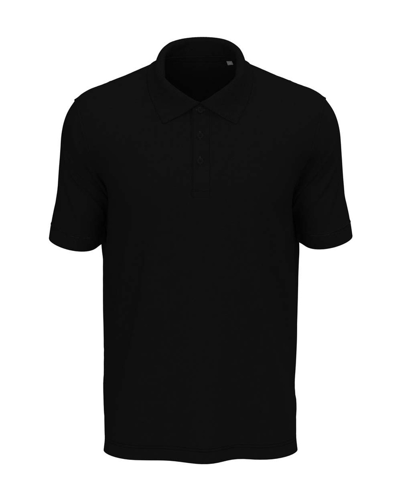 Koszulka Polo Meska Klasyczna Bawelniana S9060 - Black Opal