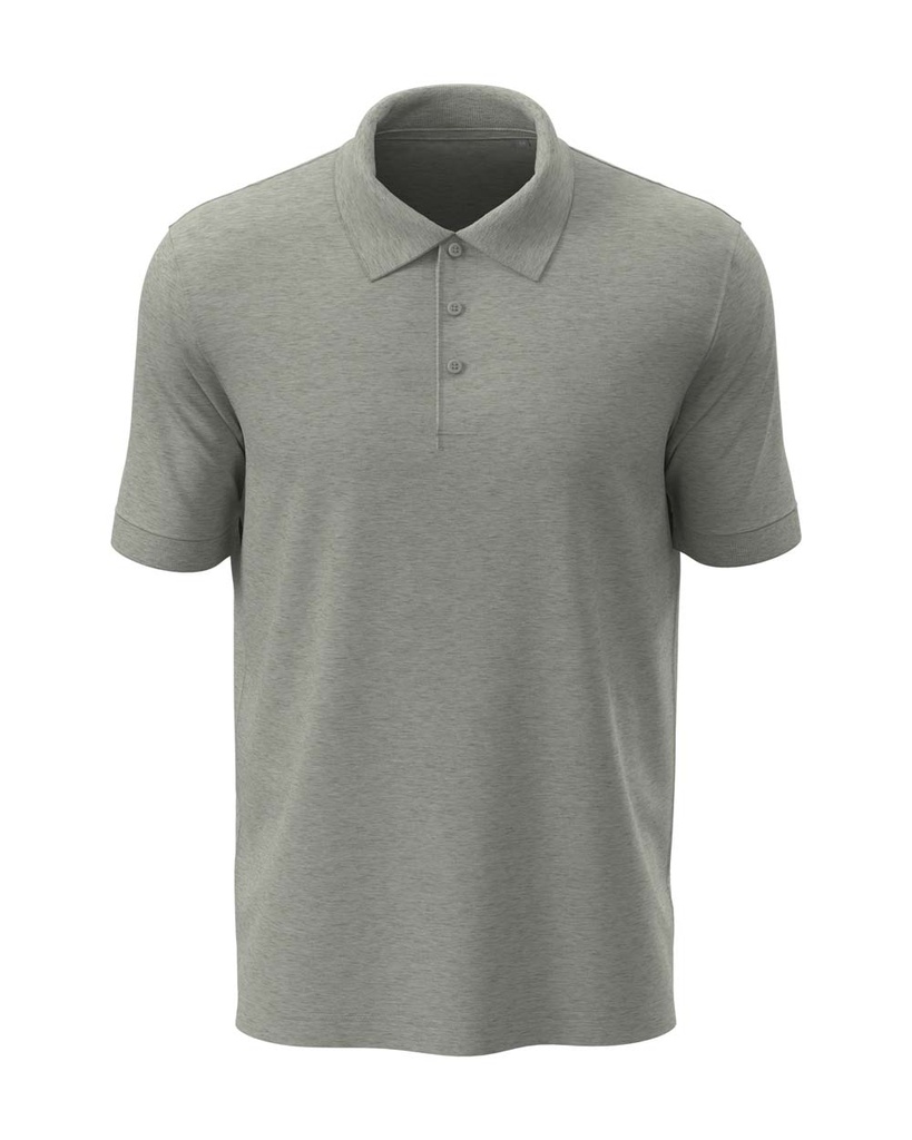 Koszulka Polo Męska Klasyczna Bawełniana S9060 - Grey Heather