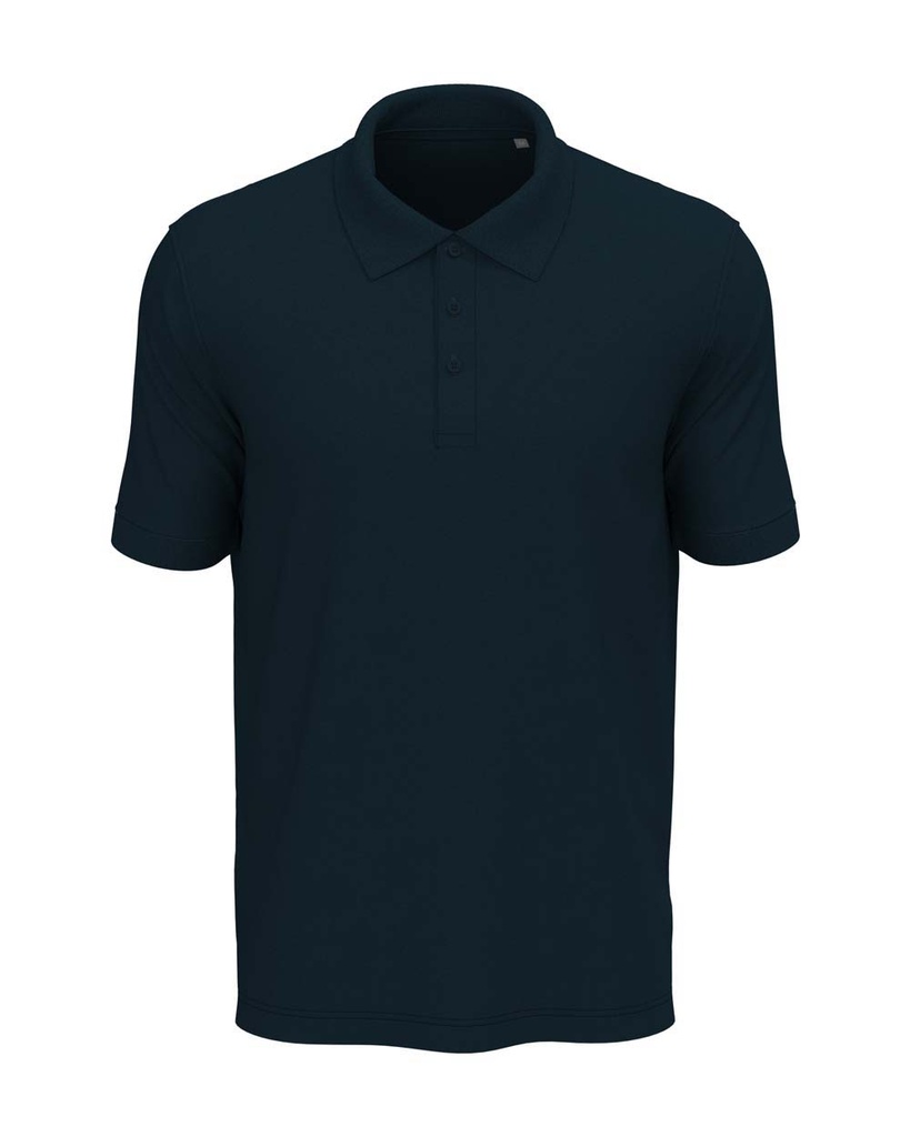 Koszulka Polo Meska Klasyczna Bawelniana S9060 - Marina Blue