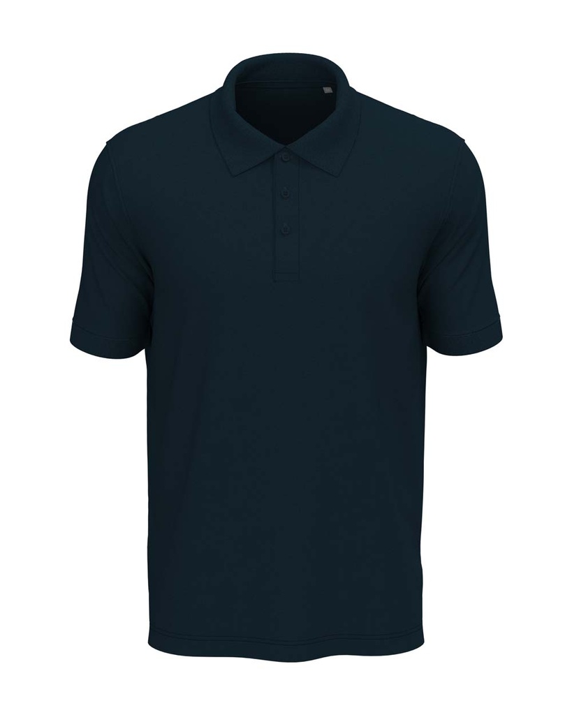 Koszulka Polo Meska Klasyczna Bawelniana S9060 - Marina Blue