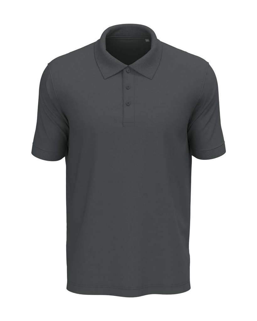 Koszulka Polo Meska Klasyczna Bawelniana S9060 - Slate Grey (Solid)