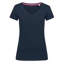 Koszulka damska V-neck Slim S9130 - Marina Blue