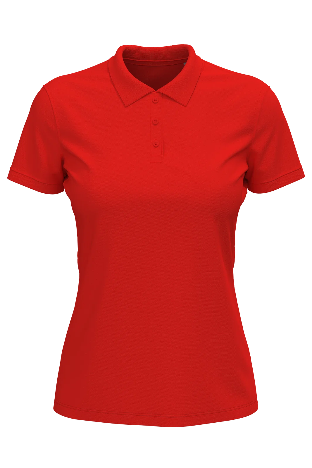 Koszulka Polo Damska Dopasowana S9160 - Scarlet Red