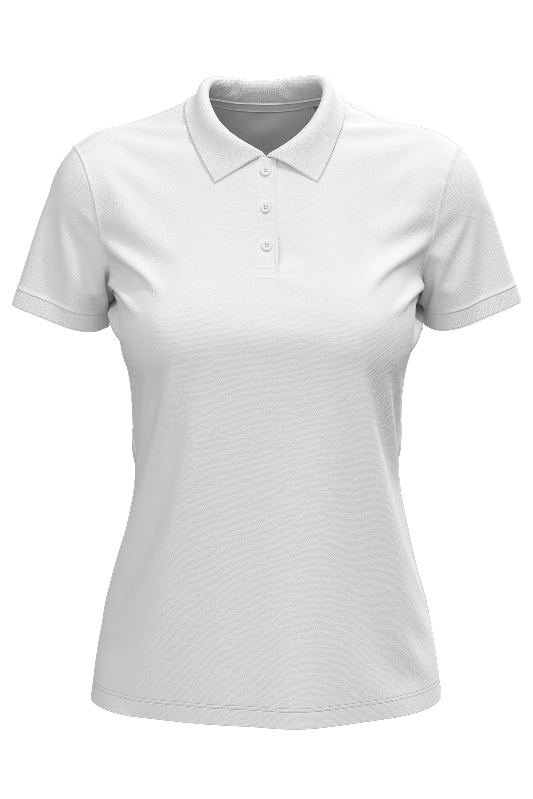 Koszulka Polo Damska Dopasowana S9160 - White