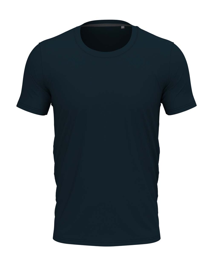 Koszulka Meska Slim Bawelniana S9600 - Marina Blue