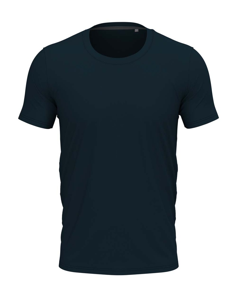 Koszulka Meska Slim Bawelniana S9600 - Marina Blue