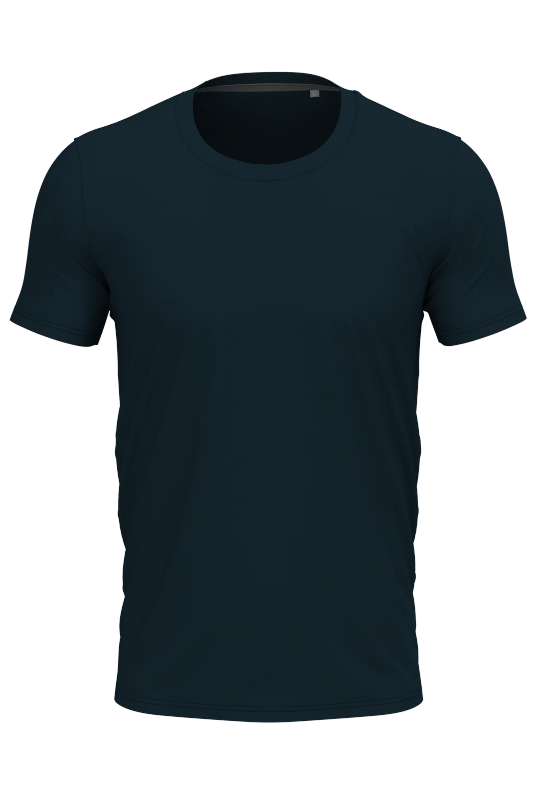 Koszulka Meska Slim Bawelniana S9600 - Marina Blue