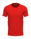 Koszulka Meska Slim Bawelniana S9600 - Scarlet Red