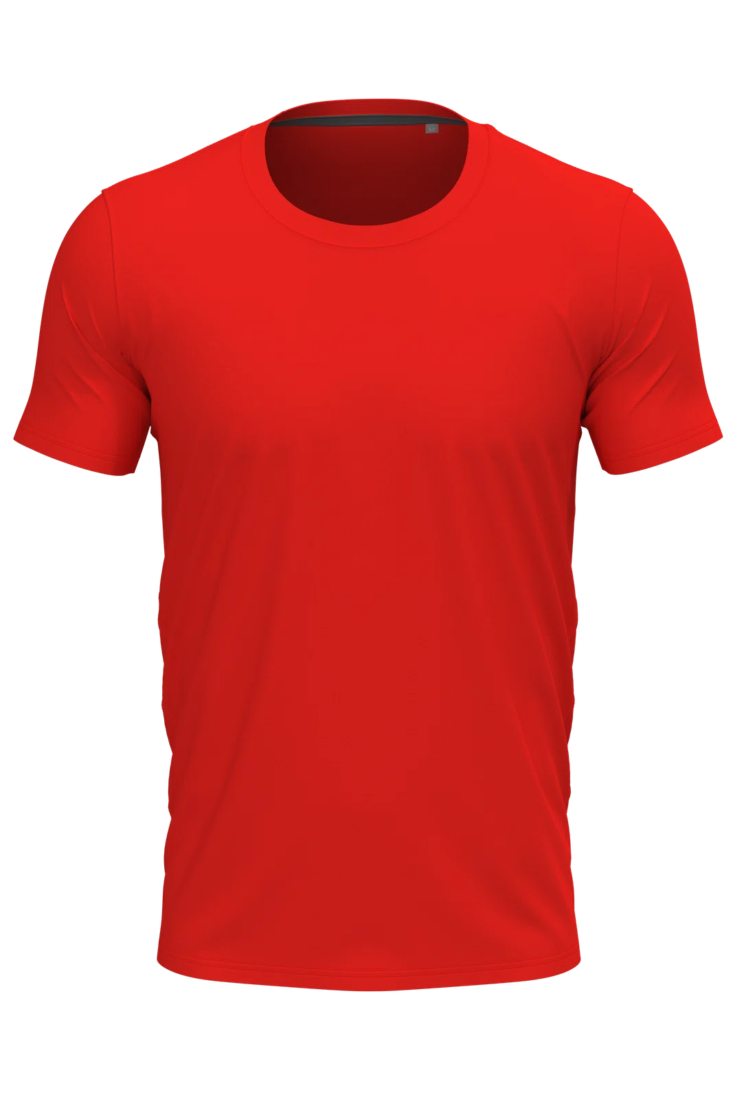 Koszulka Meska Slim Bawelniana S9600 - Scarlet Red