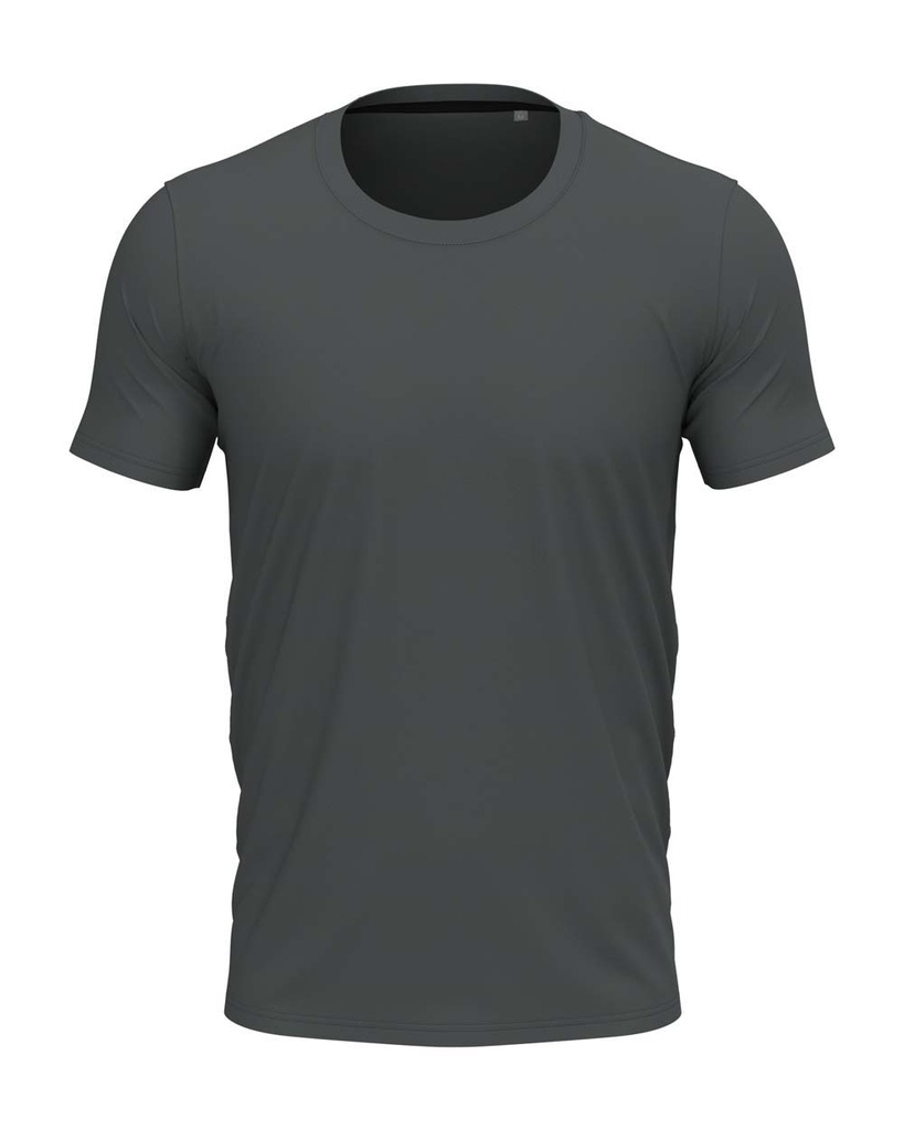 Koszulka Meska Slim Bawelniana S9600 - Slate Grey (Solid)