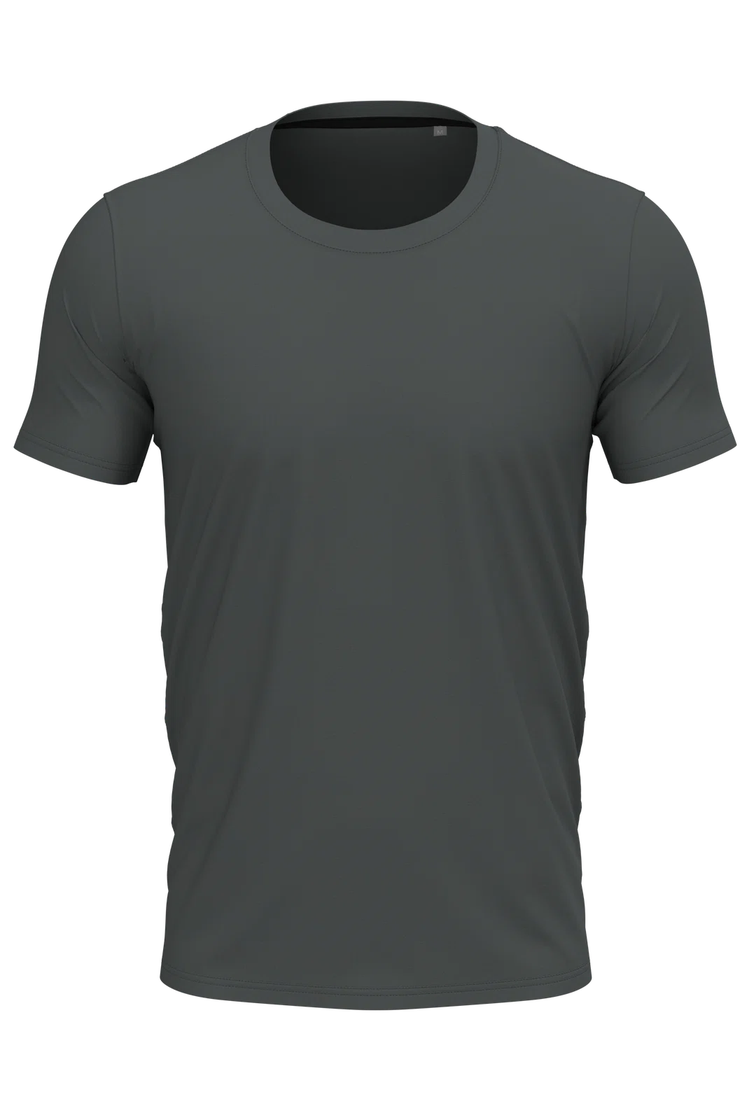 Koszulka Meska Slim Bawelniana S9600 - Slate Grey (Solid)