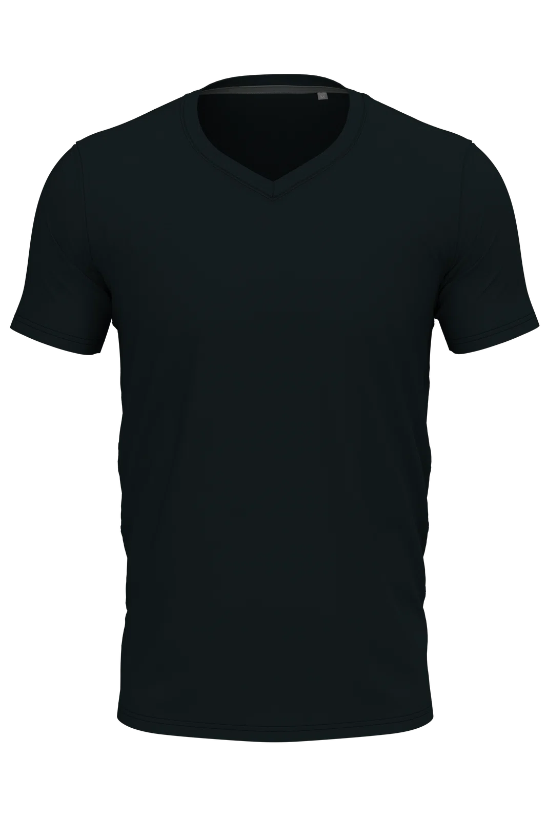 Koszulka Meska Slim V-neck Odprowadzajaca Wilgoc S9610 - Blue Midnight