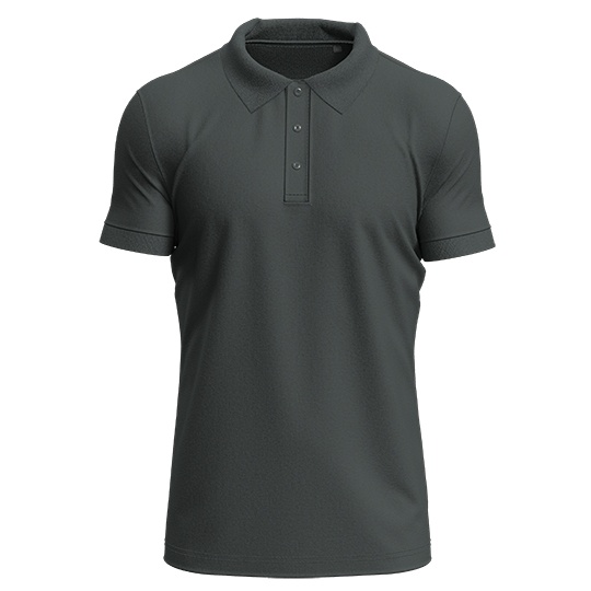 Koszulka Polo Meska Stretch S9640 - Slate Grey (Solid)