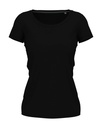 T-shirt damski slim S9700 - Black Opal
