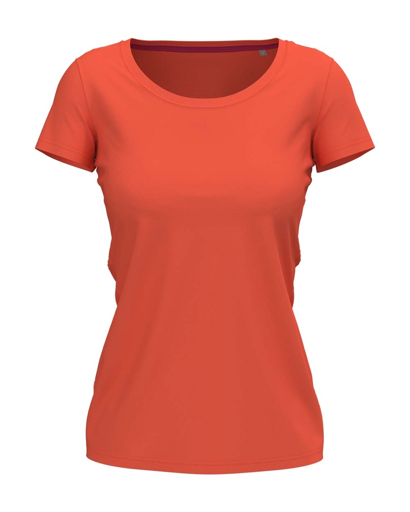 T-shirt damski slim S9700 - Salmon