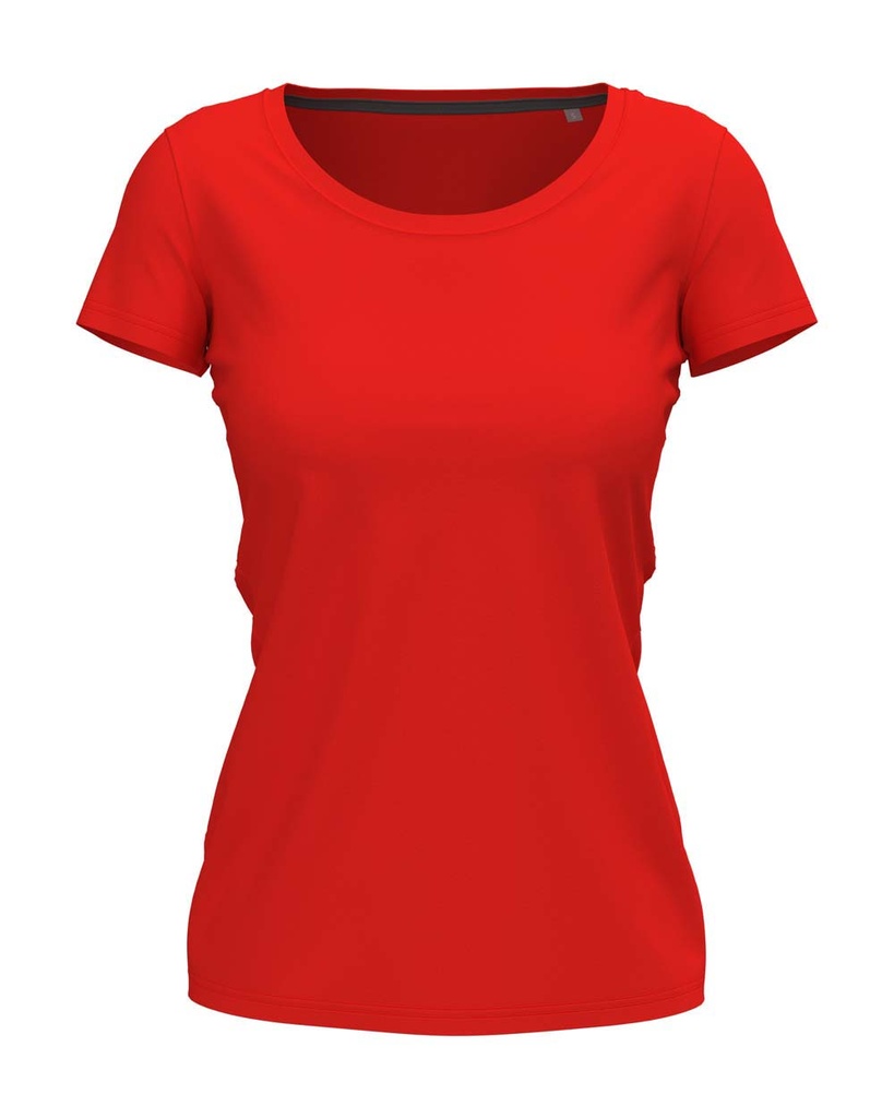 Koszulka Damska Slim Fit S9700 - Scarlet Red