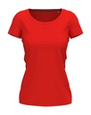 Koszulka Damska Slim Fit S9700 - Scarlet Red